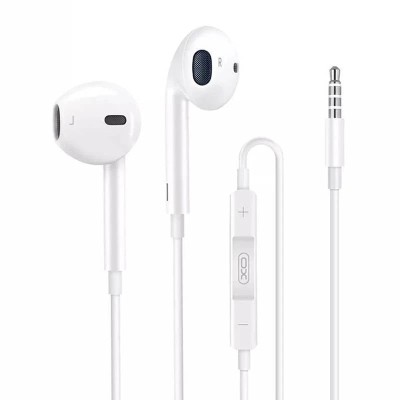 Casti cu fir XO, S31, Jack 3.5 mm, cu microfon, alb foto