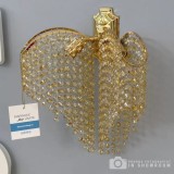 Aplica Cristal Sapphire 2x E27 Auriu Lucios Lucios, Siraguri de cristale ModernLight Concept