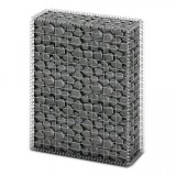 Gabion cu capace din s&acirc;rmă galvanizată 100 x 80 x 30 cm, vidaXL