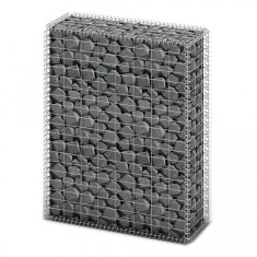 Gabion cu capace din sarma galvanizata 100 x 80 x 30 cm foto