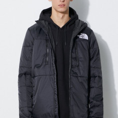 The North Face geacă Himalayan Light Synthetic bărbați, culoarea negru, de tranziție, NF0A7WZXJK31