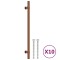 Manere de dulap, 10 buc., bronz, 224 mm, otel inoxidabil