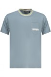 Cumpara ieftin Napapijri Tricou barbati, cu buzunar pe piept si imprimeu, Regular Fit, Gri, S