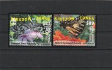 Tonga 2016 - Fauna , Insecte, Fluturi, serie 2 valori ,dantelate,MNH, Mi.2050-2051