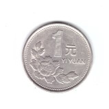 Moneda China 1 yuan 1995, stare buna, curata