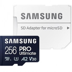 Card de memorie Samsung PRO Ultimate MB-MY256SA/WW, 256GB, Class 10, UHS-I U3, V30, A2 + Adaptor SD