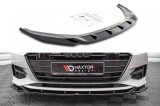 Spoiler Maxton Design versiunea 1 potrivit pentru bara frontala standard a Audi A7 C8 dupa 2018, lac negru Performance AutoTuning