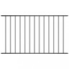 Gossi panou de gard, negru, 1,7 x 1 m, otel vopsit electrostatic