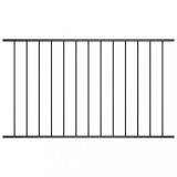 vidaXL Panou de gard, negru, 1,7 x 1 m, oțel vopsit electrostatic