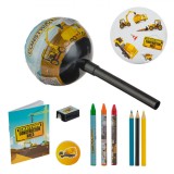 Set școlar Construcții, 10 Piese, Multicolor, Dimensiuni Ambalaj 13x30cm, Oem