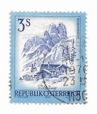 Austria - Peisaje din Austria, 1974 - obliterat