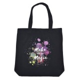 Sacos Textil Negru Mare cu M&acirc;ner - Tote Bag pentru Cumpărături, CMCLASS
