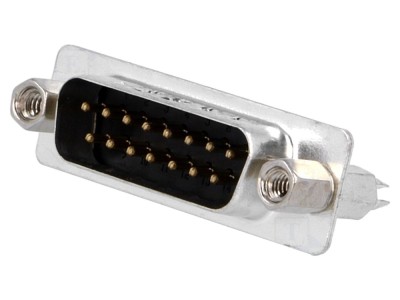 Conector D-Sub 15 pini soclu THT foto