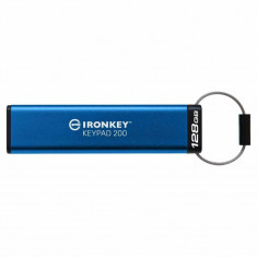 Memorie USB Flash Drive Kingston 128GB IronKey Keypad 200 Encrypted foto