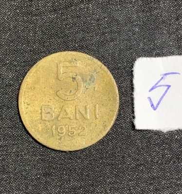 Moneda 5 bani 1952 RPR foto