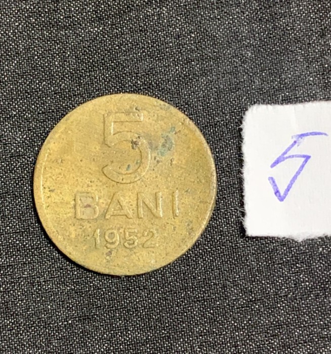 Moneda 5 bani 1952 RPR