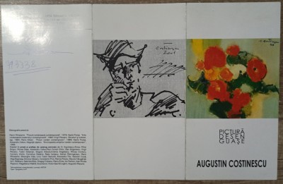 Pliant expozitie Augustin Costinescu 2001 foto