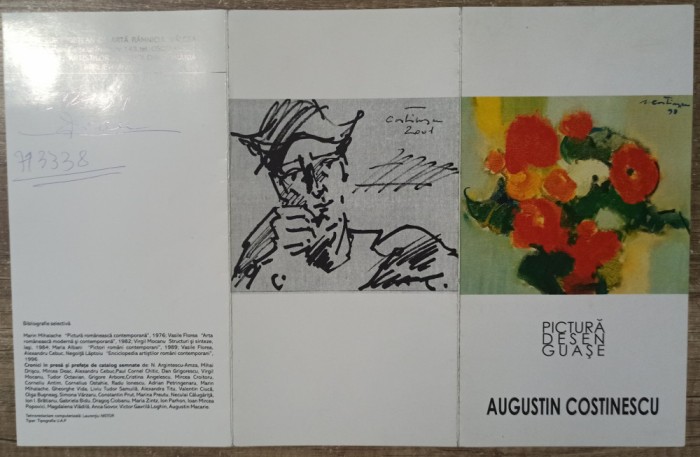 Pliant expozitie Augustin Costinescu 2001