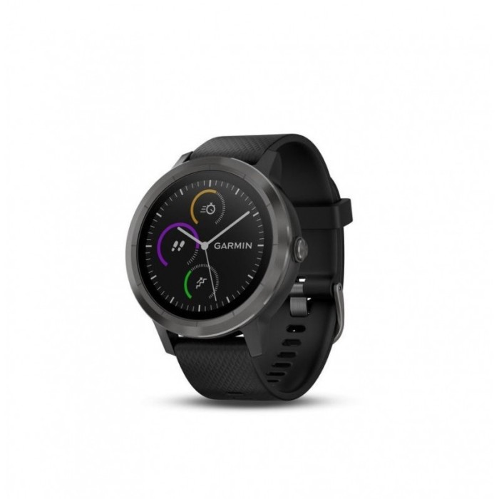 Ceas smartwatch garmin vivoactive 3 gps slate curea silicon neagra Ceas smartwatch garmin vivoactive 3 gps slate curea silicon neagra
