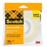 Banda adeziva Scotch transparenta, 19 mm x 33 m