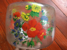 Vintage Abajur pentru lampa sau lustra model deosebit cu flori dimensiuni mari ! foto