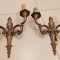 Set de 2 superbe aplice din bronz masiv in stil francez