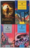 Lot 4 carti fantasy J.R.R. Tolkien: trilogia Stapanul Inelelor: "Fratia Inelului", "Cele Doua Turnuri", "Intoarcerea Regelui" + preludiu: "Hobbitul"