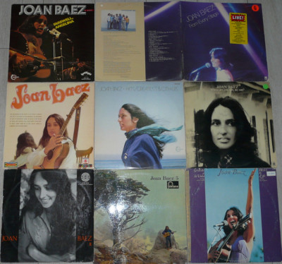 vinil Joan Baez 6 LP descriere si pret in anunt,Best off si albume,VG/VG+ foto