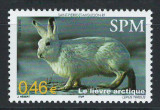 Saint Pierre and Miquelon 2002 Mi 869/ MNH - Fauna, iepuri 27-3, Nestampilat