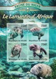 Cumpara ieftin NIGER 2013 - Lamantini / set complet - colita + bloc MNH ( 2 imagini)