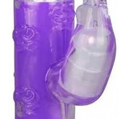 Vibrator Iepuras Fierce, Thrusting, Vibrating, Rotating, TPE, Mov, 24.4 cm, Mokko Toys, Simply Fun