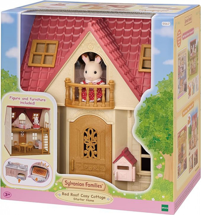 Sylvanian Families-Casuta Red Roof Cosy Cottage