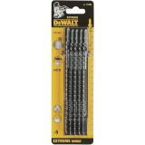 DeWalt T 744 D - Set panze fierastrau pendular tija cu un prag de prindere (T) 180 mm lemn taiere dreapta grosiera 5 bucati
