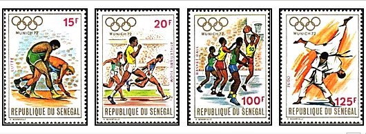 Senegal 1972 - Jocurile Olimpice Munchen, sport, serie neuzata