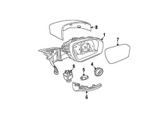 Oglinda usa exterioara LAND ROVER DISCOVERY/LR4 (TAA), 03.2009-2014, View Max, partea dreapta, reglare electrica; grunduit; incalzit; sticla convexa; foto