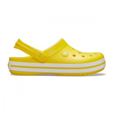 Saboti Crocs Crocband Galben - Lemon/White foto