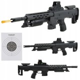 Pușcă replică ASG cu mecanism pe arc, laser și amortizor, bile 6 mm BB, ~200 FPS