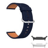 Curea piele, compatibila Samsung Galaxy Watch8 Classic 46mm, 18cm, Midnight Blue