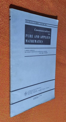 Communications on Pure and Applied Mathematics - nr 1 January 1993 foto