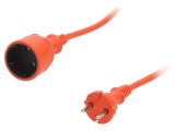 Prelungitor Alimentare 30m Portocaliu PVC 2x1,5mm2