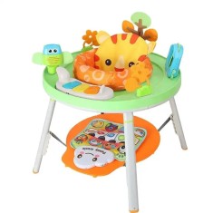 Saritor pentru copii cu centru de activitati si pian WePro Store, 3 in 1, Baby jumper, transformabil in masa de joc, scaun de hranire, Sunete, Lumini,