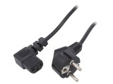 Cablu electric PVC negru 1,2m 3x0,75mm2 10A 250V