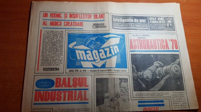 magazin 31 ianuarie 1970-orasul bals,elvis presley,viata artistica a timisoarei