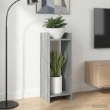 vidaXL Suport pentru plante cu raft 2 pcs Sonoma gri 30 x 30 x 80 cm 899589