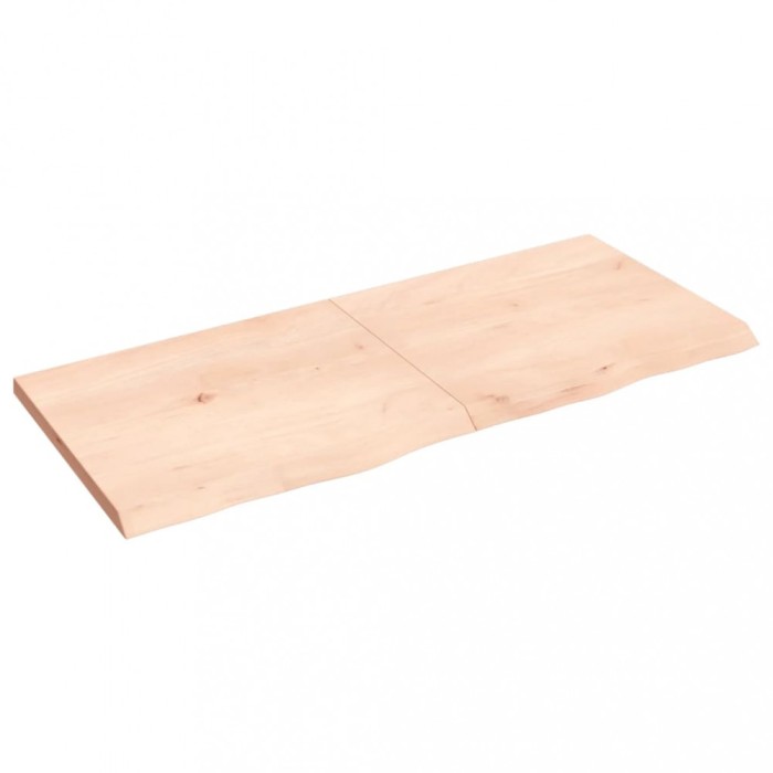 vidaXL Blat de masă, 140x60x(2-4) cm, lemn masiv de stejar netratat 3156318