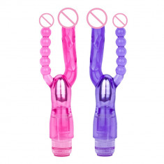 Vibrator dublu pentru punctul G si Anus, cod produs gsv-40