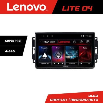 Navigatie Chrysler Jeep Lenovo Kit-202 4+64 GB Android Waze USB Navigatie Internet Youtube Radio v1 CarStore Technology