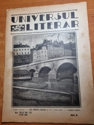 universul literar 9 mai 1926-lucian blaga,ion pillat,alexandru russo foto