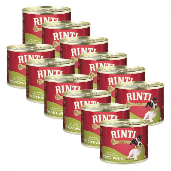 Rinti Gold Adult conservă cu carne de mistreț 12 x 185 g