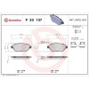 Placute frana Abarth 500 / 595 / 695 01.08-, 500c / 595c / 695c 05.08-; Fiat Doblo Bus (263) 11.09-, Doblo Cargo (263) 02.10-, Doblo Platform / Chass, BREMBO